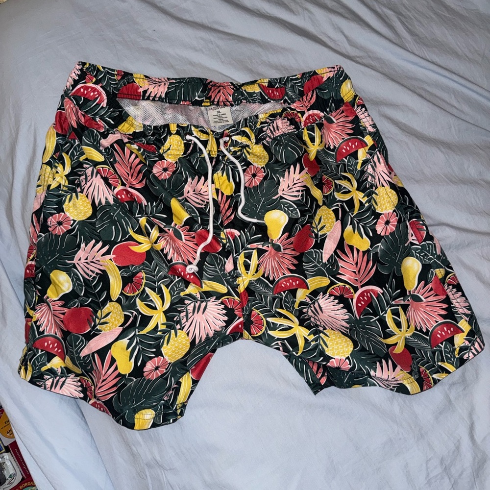 Tropical Print Swim Shorts